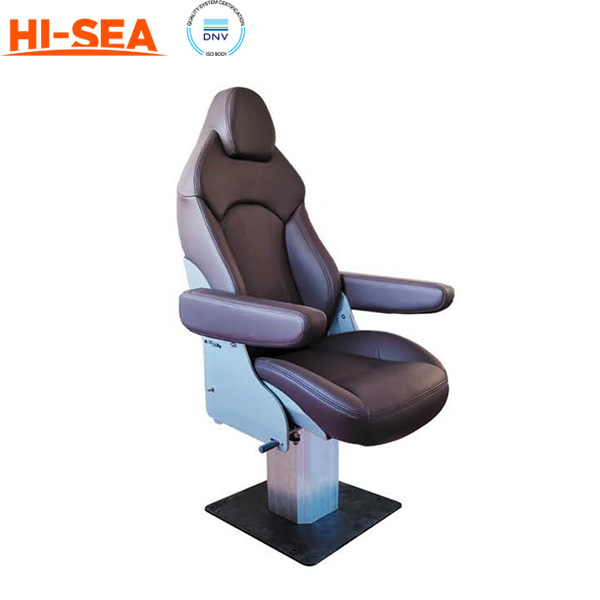 Marine Yacht Chair with Aluminum Alloy Square Column Base